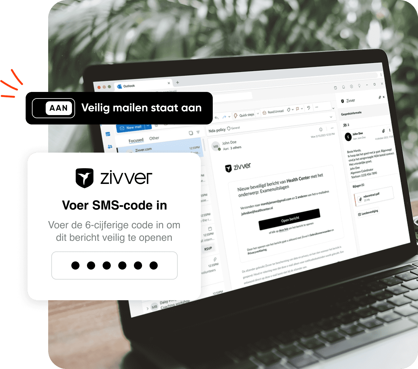 NL - ZVR24 - 01 - Product - Zivver Secure Email - Hero